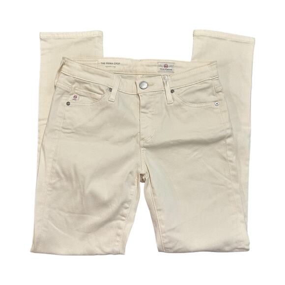 Adriano Goldschmeid AG NEW Womens Prima Crop Off White Jeans 24 - Picture 2 of 5